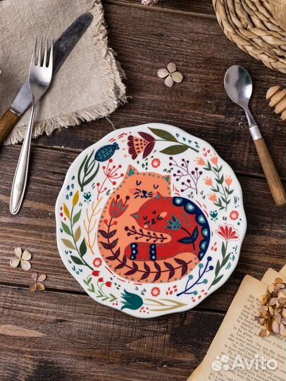 Тарелка десертная подарочная