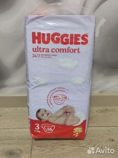 Подгузники Huggies ultra comfort 3