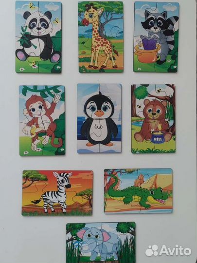 Деревянные пазлы для малышей