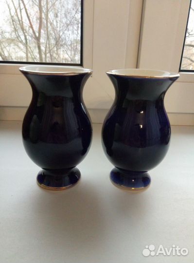 Вазы лфз 2 шт. Ваза Кубок стекло, металлa