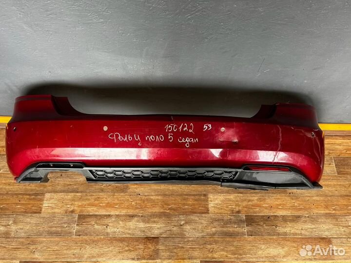 Задний бампер на volkswagen polo 5 GT
