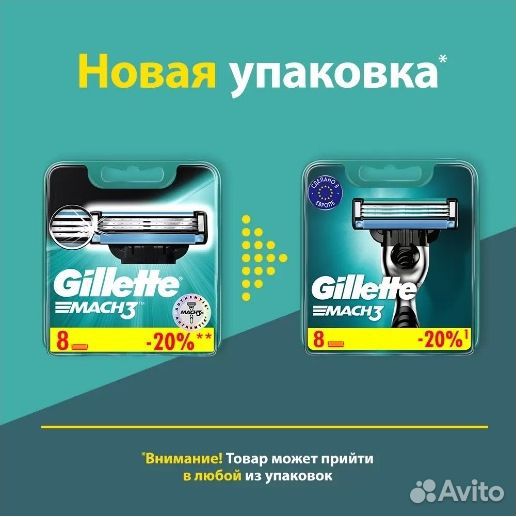 Сменные кассеты для бритья Gillette Mach3