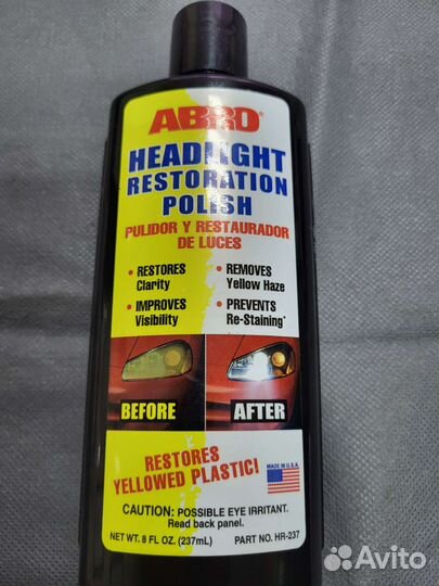 Полироль для фар восстанавливающая Abro