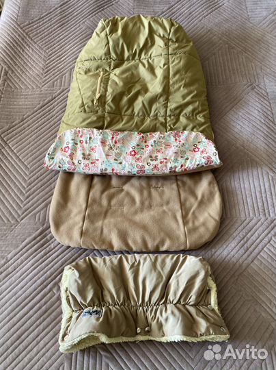 Чехол на ножки в коляску с муфтой для рук