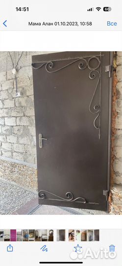 Металлическая дверь бу