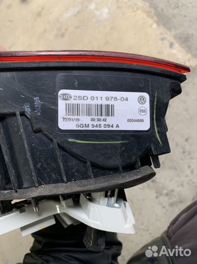 Задние фонари Golf 7 USA