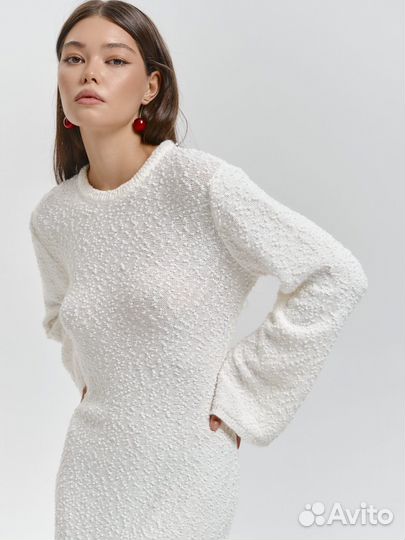 Женское вчзаное платье букле