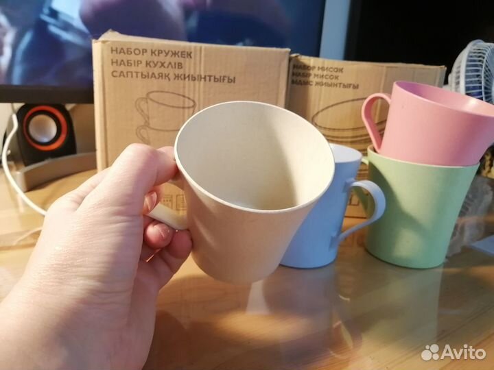 Комплект посуды Орифлейм из эко-пластика