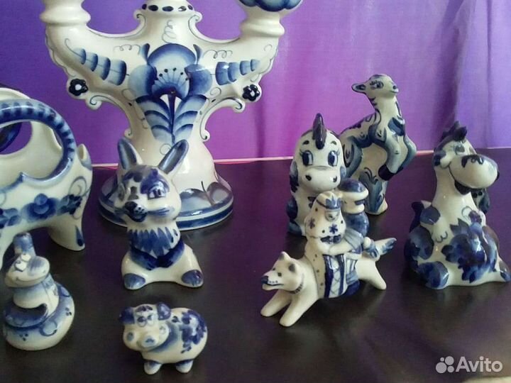 Фарфоровые статуэтки Гжель