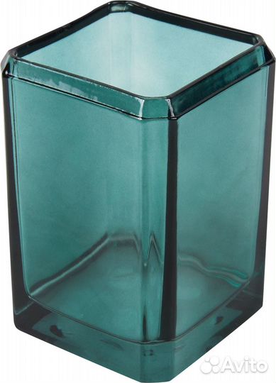 Стакан для зубных щёток Loa стекло цвет зелёный