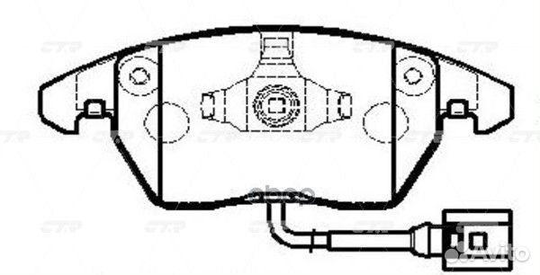 Ckvw-7 Колодки тормозные дисковые перед G