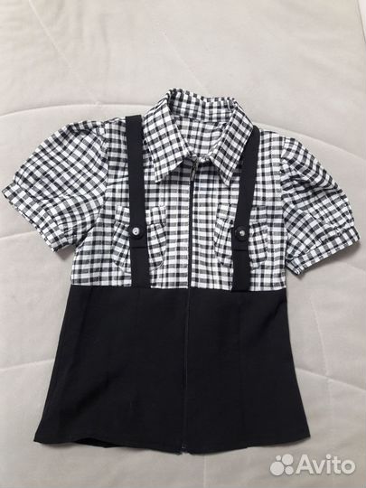 Школьная блузка на девочку (134-140)