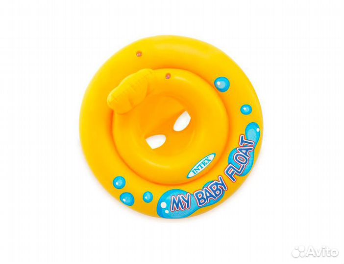Надувной круг со спинкой и дном