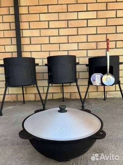 Казан чугунный 12 литров