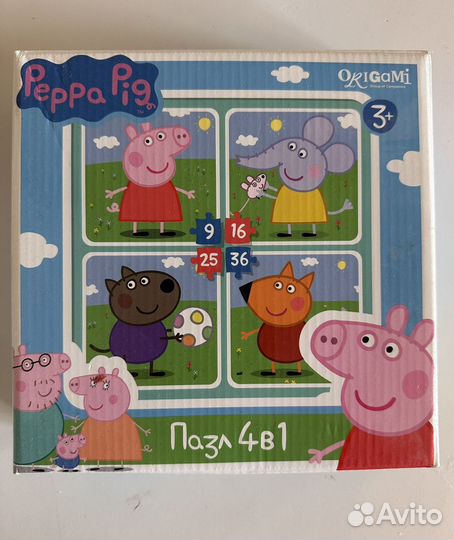 Пазлы для малышей Свинка пеппа