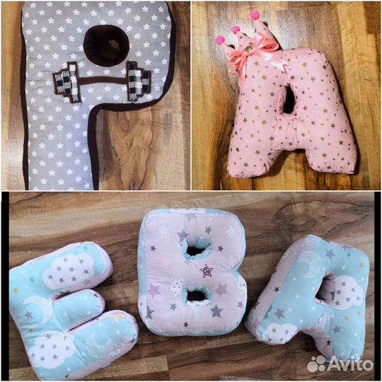 Буквы подушки, зверушки