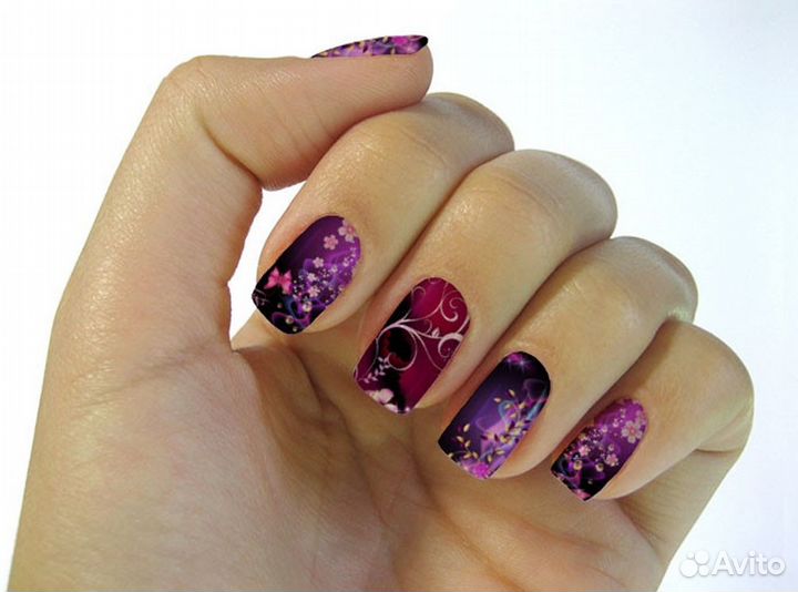 3D наклейки для ногтей Абстракция