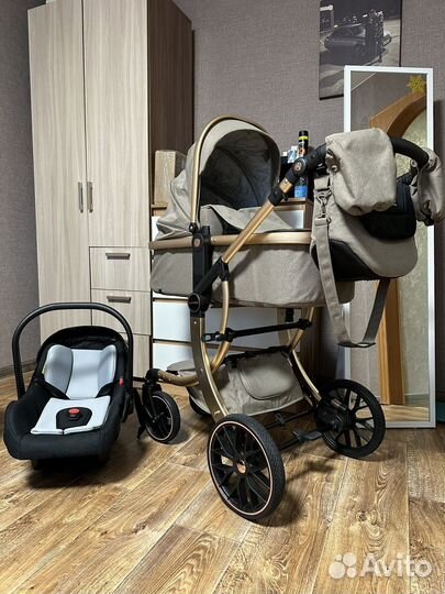 Коляска luxmom 3 в 1 601a трансформер