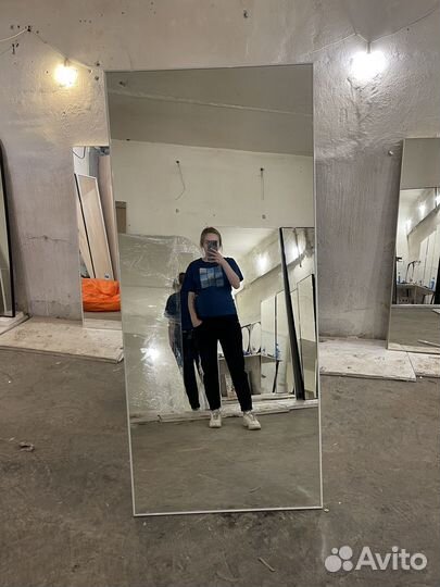 Зеркало 2 в 1 напольное/настенное в тонкой раме