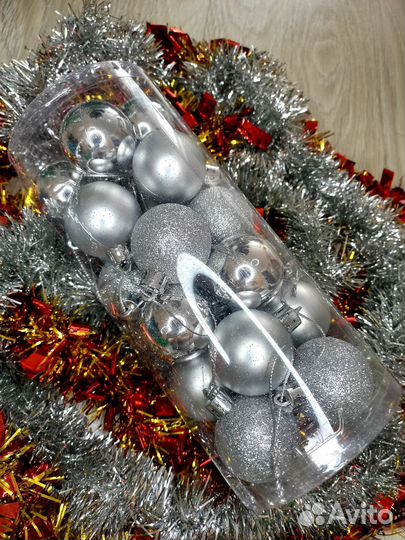 Новогодние игрушки 24 шт