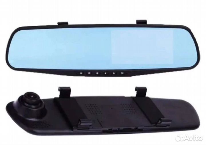 Видеорегистратор зеркало с камерой заднего вида