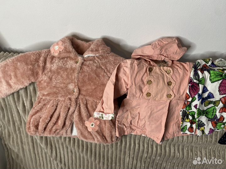 Вещи для девочки 1-2 года пакетом 86 92 98 размеры