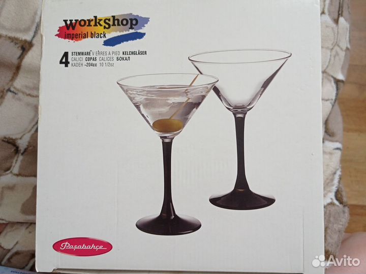 Бокалы для мартини, 4 штуки в упаковке