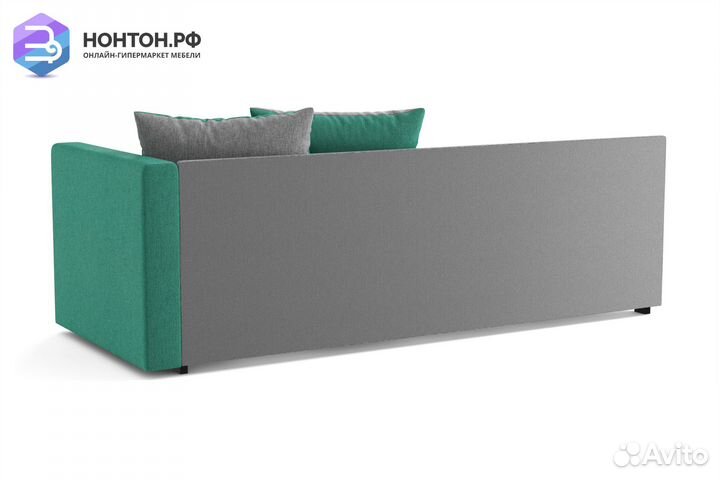 Диван Мальта зеленый / серый