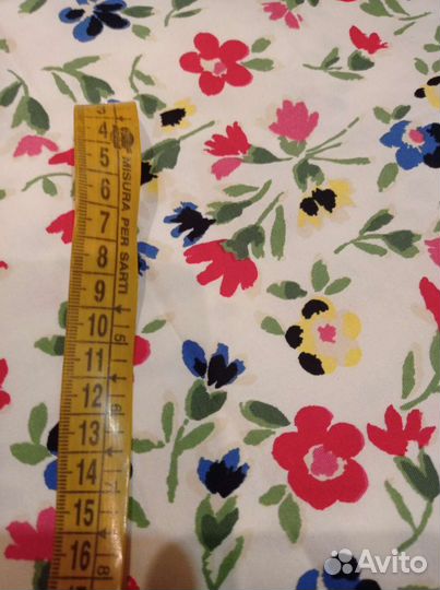 Ткань отрез хлопок италия