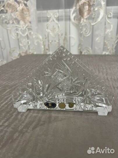 Хрустальная салфетница