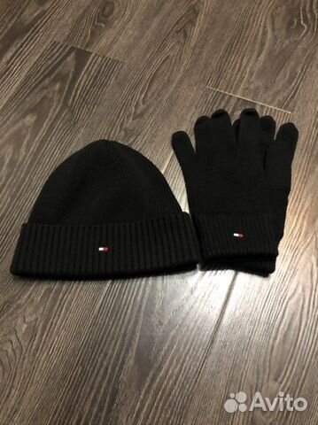Шапка/перчатки Tommy hilfiger оригинал