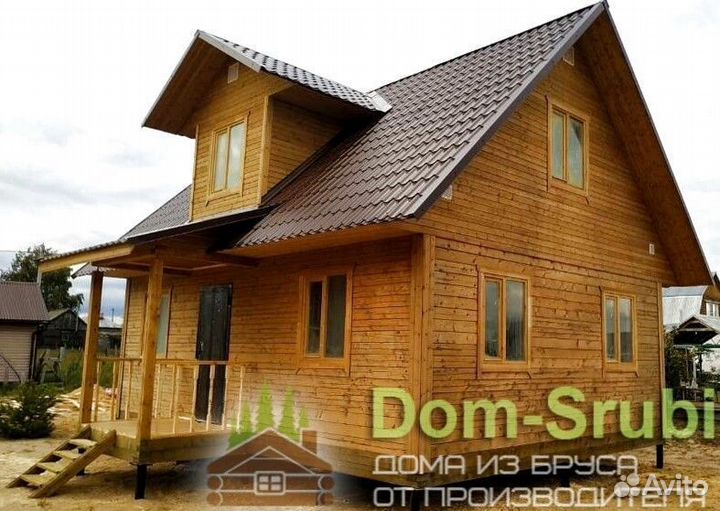 Карабаново. Дом из бруса Д-11 (6х8). Строим в Срок