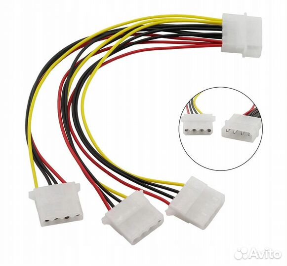 Новые разветвителИ molex 15 см на 3x(sata & molex)