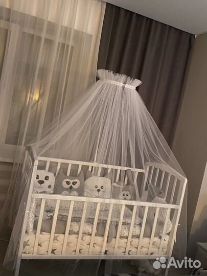 Балдахин на детскую кроватку без держателя