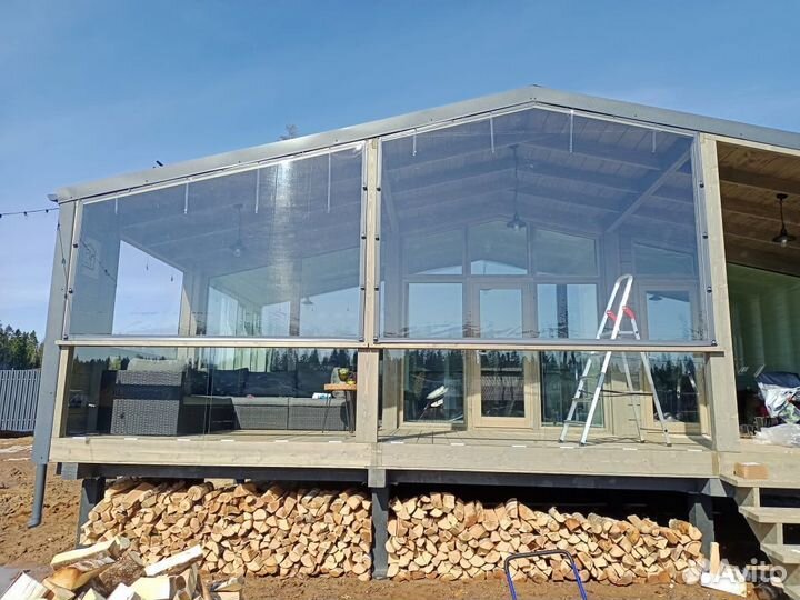 Мягкие окна для террасы