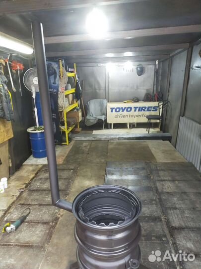 Мангал казан с дымоходом