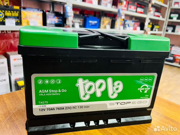 Акб 70 Ач Topla AGM Stop&Go на Mercedes