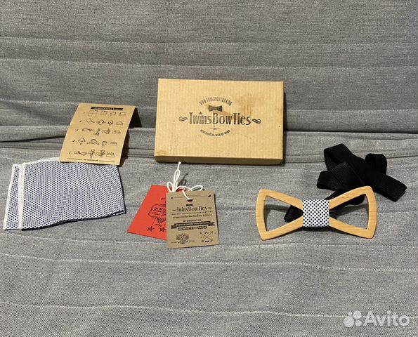 Деревянная бабочка TwinsBowTies