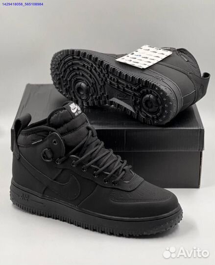 Кроссовки Nike Air Force 1 Duckboot (с мехом) (Арт.91753)