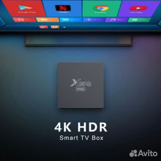 Тв приставка ip 4k / 2000+ каналов с аэропультом