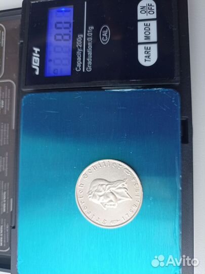 2 марки 1934 Фридрих Шиллер F Германия