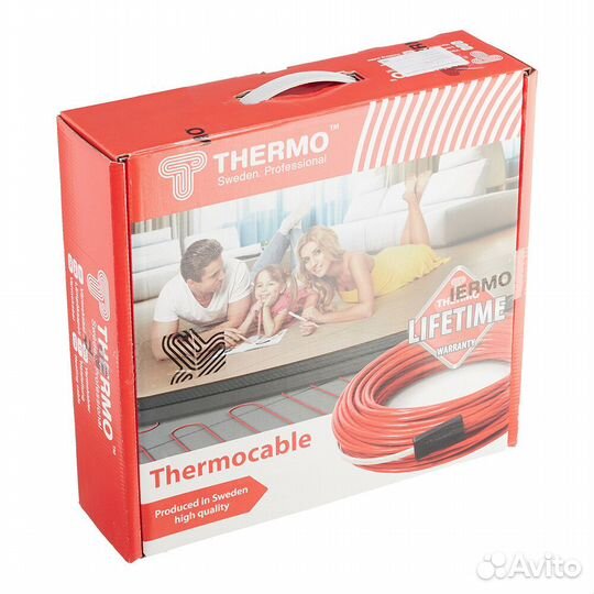 Теплый пол Thermo Thermocable 9-12 кв.м 1250 Вт 62 м