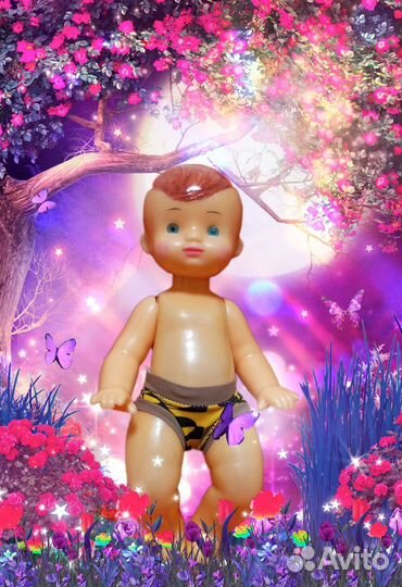 Пупс СССР Саша Кругозор (Клеймо 2), 37 см