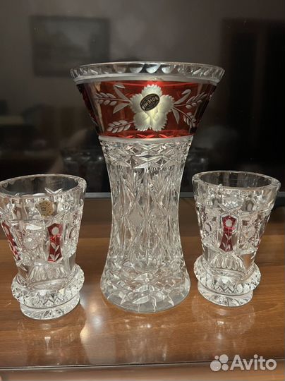 Ваза хрусталь