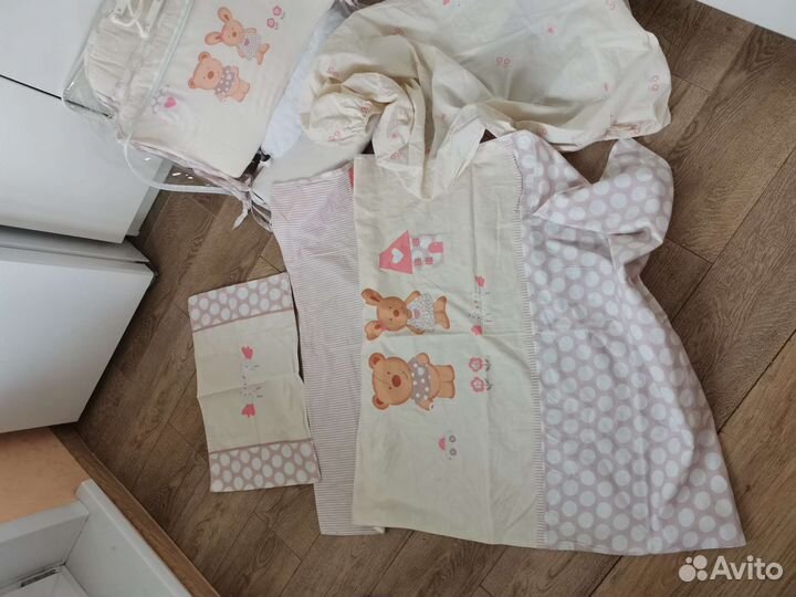 Набор бортики, комплект постельного белья