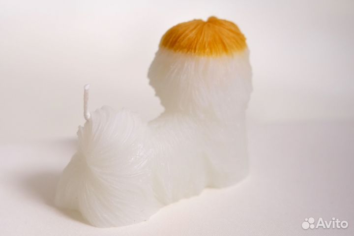 Свеча ши-тцу, ручная работа