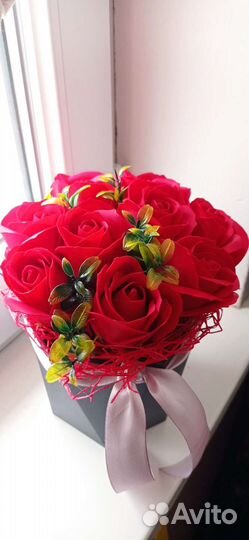 Букет из мыльных цветов