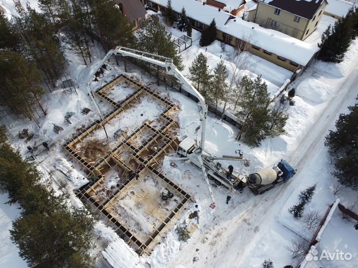 Фундамент под ключ заливка фундамента Сваи