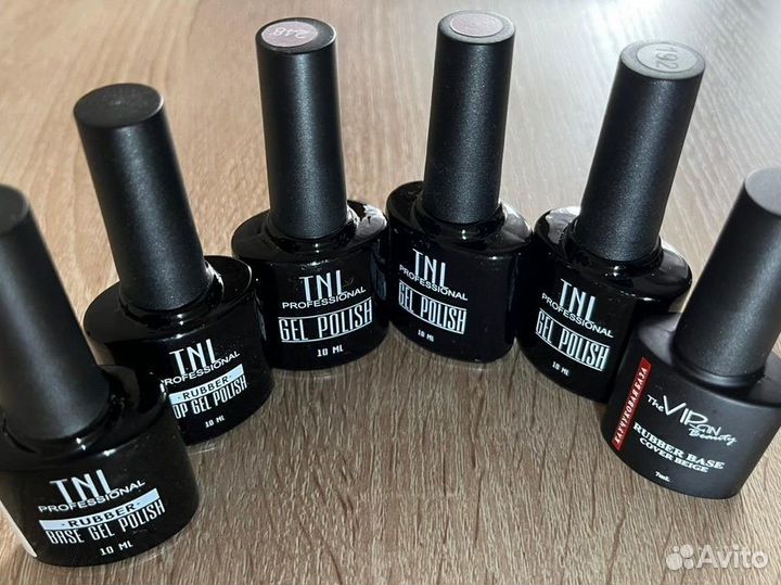 Набор гель лаков база, топ и цвета, цена за все