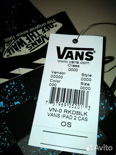 Vans. Чехол для iPad